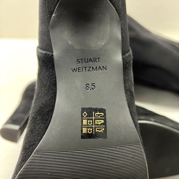 Stuart Weitzman 5050 Suede Pointy Toe Heel Boots - Picture 10 of 12